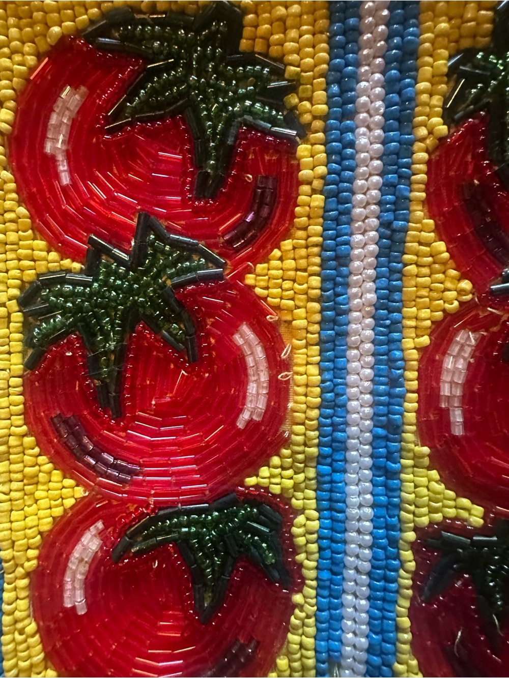 Anthropologie Beaded Tomato Pouch - Picture 6 of 7